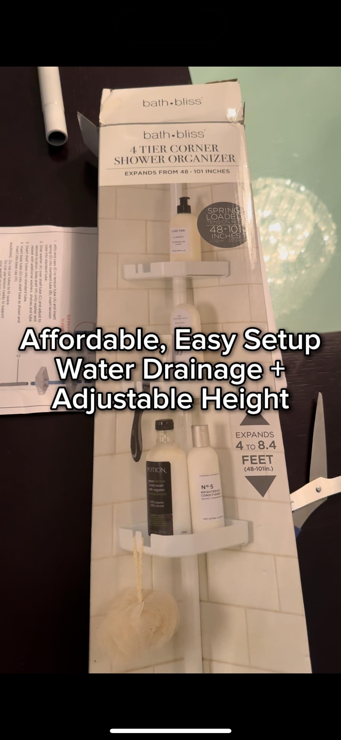 Bath Bliss Corner Shower Caddy review
